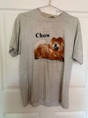 Vintage Chow Dog Graphic T-Shirt Best Made in USA Size L